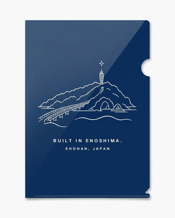 江ノ島シーキャンドル（紺・ロゴなし）のクリアファイル A4