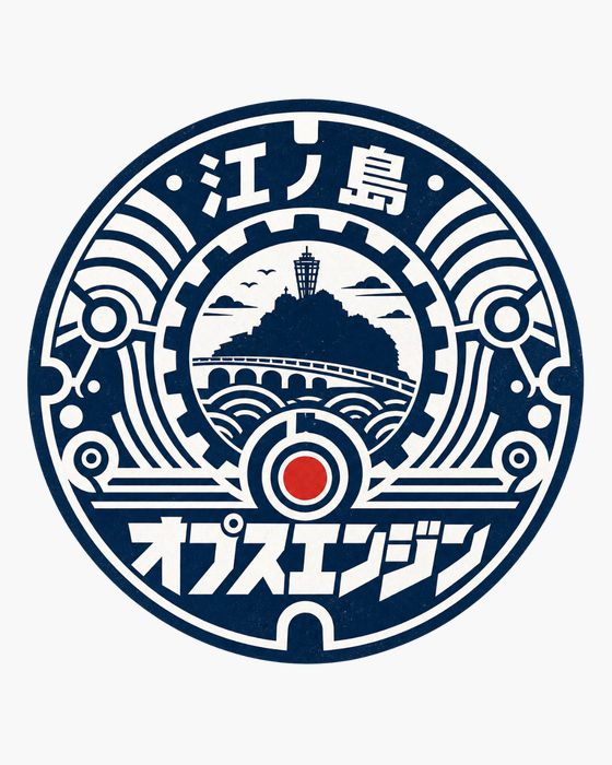 江の島シーキャンドルのエンブレムのステッカー