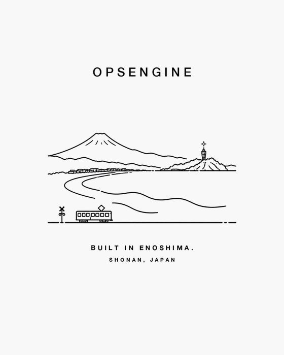 七里ヶ浜と富士山のステッカー