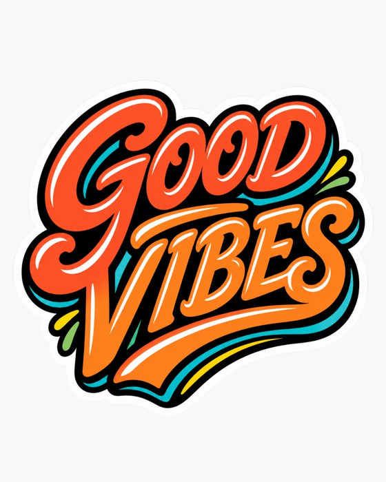 GOOD VIBES（Sunset Coast）のステッカー